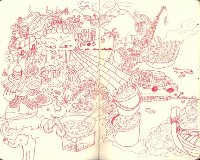 Thailand-Doodle