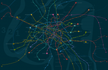 The Monday Map: geolocalized metro map of Paris