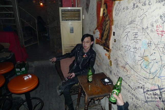 Punk Rocker with black eye Punk Rocker with black eye