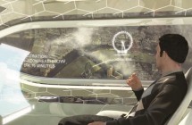 Futuristic 3D printed airplane