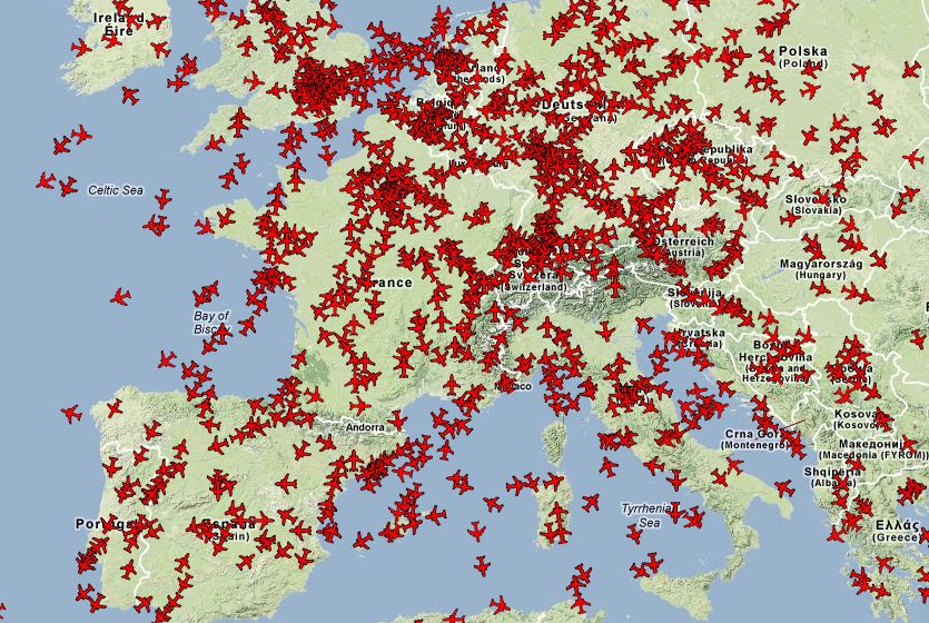 The Monday Map: plane finder