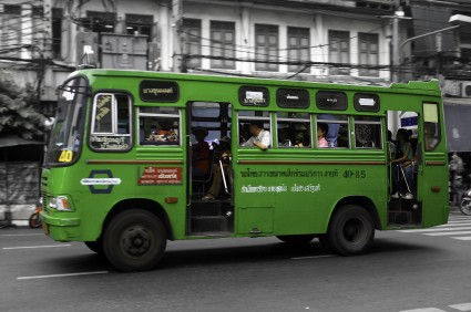 Green bus