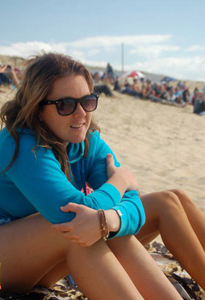Amy on the beach