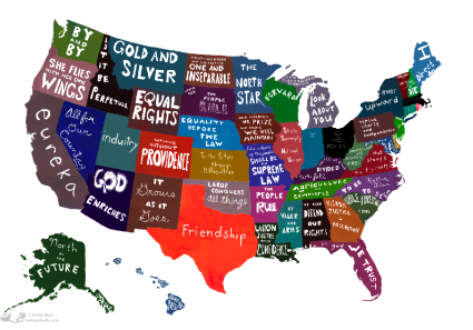 Emily Wick - US Motto Map