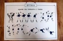 old communist sport poster - football