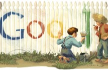 Mark Twain's 176th Birthday doodle