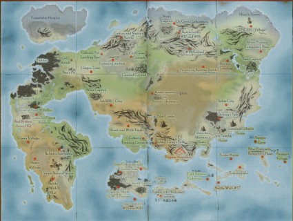 Dragonball world map