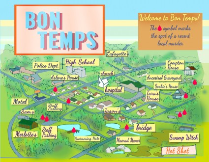 Map Bon Temps True Blood 2