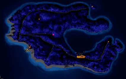 Melee Island Map