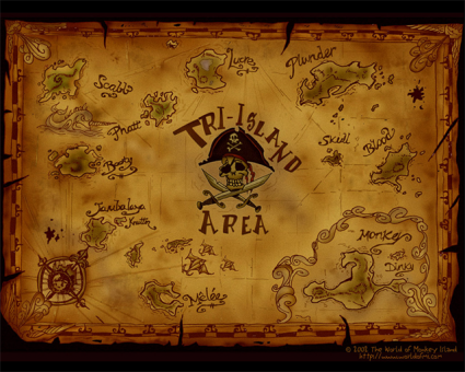 Tri Island Area map