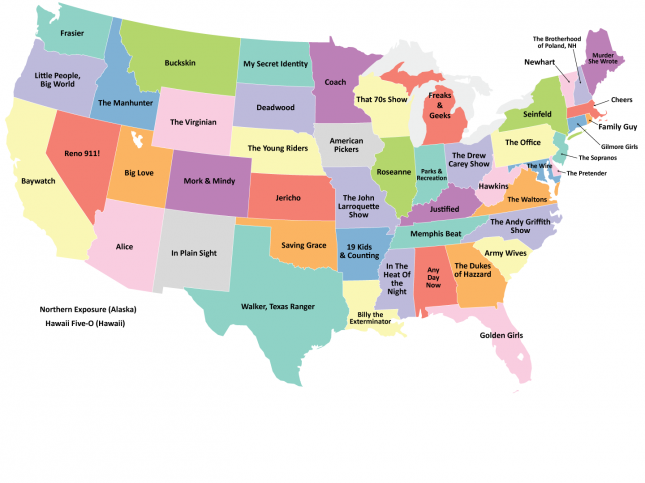 USA TV Show Maps